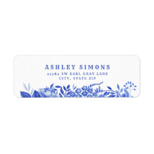 Blaue und Weiße Florale Brautparty 