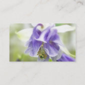 Blaue und weiße Frilkolonne Visitenkarte (Rückseite)