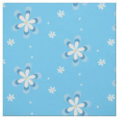 Blaue und weiße Gänse mit Goldzentren Stoff (Muster)