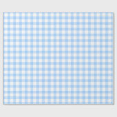 Blaue und weiße gemusterte Verpackung des Ginghams Geschenkpapier (Flach)