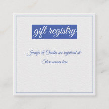 Blaue und Weiße Hochzeit