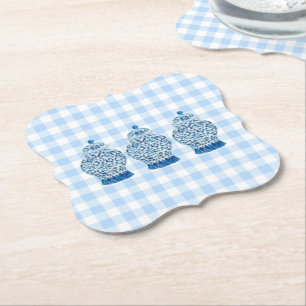 Blaue und weiße Ingwer Jars Untersetzer