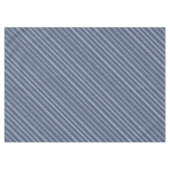 Blaue und weiße Jeans-Optik Tischdecke (Vorderseite (Horizontal))