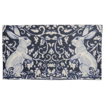 Blaue und weiße Kaninchen Bunny Scroll Nature King