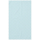 Blaue und weiße karierte Quadrate Tischdecke (Vorderseite)