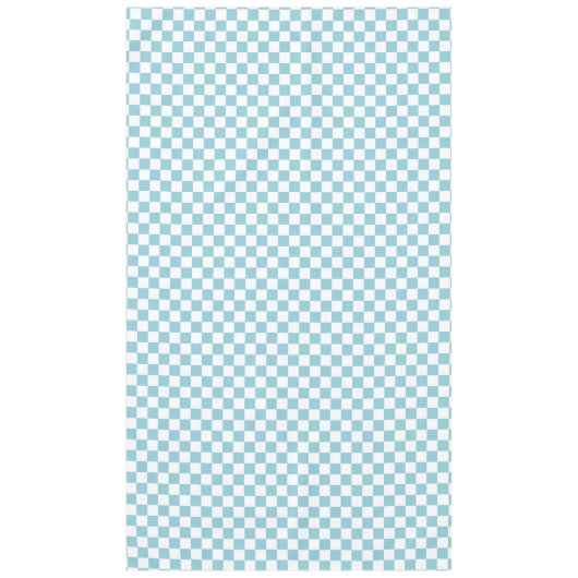 Blaue und weiße karierte Quadrate Tischdecke (Vorderseite)