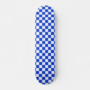 Blaue und weiße Karteikarte Skateboard