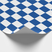 Blaue und weiße Karton Geschenkpapier (Ecke)