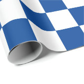 Blaue und weiße Karton Geschenkpapier (Rolleneckpunkt)