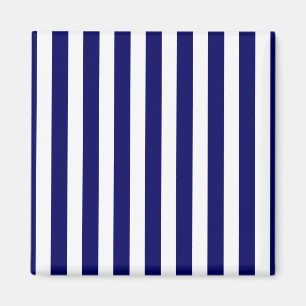 Blaue und weiße Kerzenstreifen Magnet
