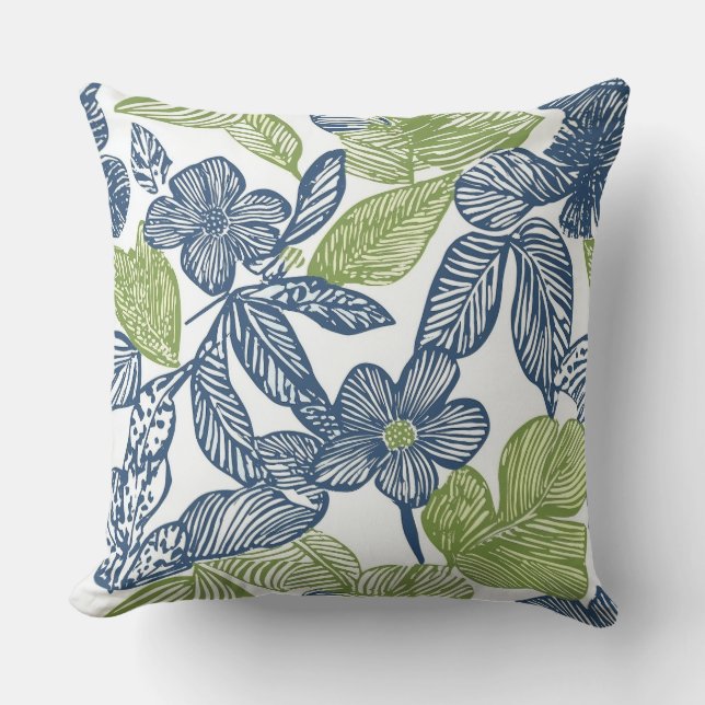 Blaue und weiße Kissen (Vorderseite)