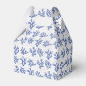 Blaue und weiße Korallen Geschenkschachtel (Rückseite)