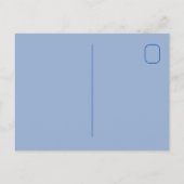 Blaue und weiße Krabbe an der Küste Postkarte (Rückseite)