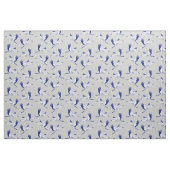 Blaue und weiße Krane Stoff (Yard (91,4 cm))