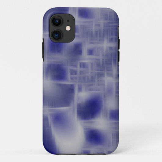 blaue und weiße Krissgrössen Case-Mate iPhone Hülle (Rückseite)