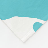 Blaue und weiße Kuhflecken - Muster für Tierdrucke Fleecedecke (Ecke)