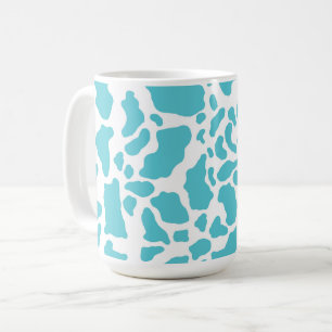 Blaue und weiße Kuhflecken - Muster für Tierdrucke Kaffeetasse