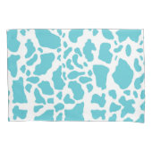 Blaue und weiße Kuhflecken - Muster für Tierdrucke Kissenbezug (Vorderseite)