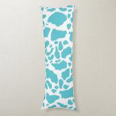 Blaue und weiße Kuhflecken - Muster für Tierdrucke Seitenschläferkissen (Vorderseite Vertikal)