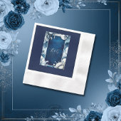 Blaue und weiße Küstenvibe Serviette