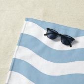 Blaue und weiße Küstenwache Strandtuch (Beispiel)