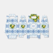 Blaue und weiße Lemon Mittelmeer Hochzeit Geschenkschachtel (Ungefaltet)