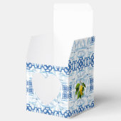 Blaue und weiße Lemon Mittelmeer Hochzeit Geschenkschachtel (Geöffnet)