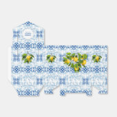 Blaue und weiße Lemon Mittelmeer Hochzeit Geschenkschachtel (Ungefaltet)