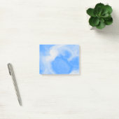 Blaue und weiße Marmor Post-it Klebezettel (Büro)