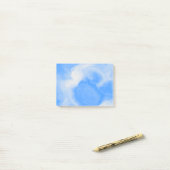 Blaue und weiße Marmor Post-it Klebezettel (Auf Schreibtisch)
