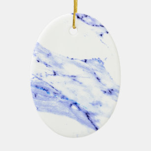 Blaue und weiße Marmorierung Keramikornament