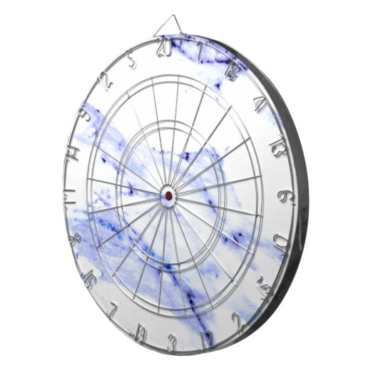Blaue und weiße Marmorplatte Dartscheibe (Vorderseite rechts)