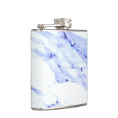 Blaue und weiße Marmorplatte Flachmann (Rechts)