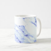 Blaue und weiße Marmorplatte Kaffeetasse (VorderseiteRechts)
