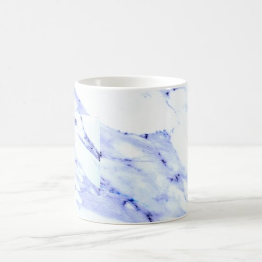 Blaue und weiße Marmorplatte Kaffeetasse (Mittel)