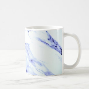 Blaue und weiße Marmorplatte Kaffeetasse