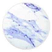 Blaue und weiße Marmorplatte Keramikknauf (Vorderseite)