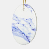 Blaue und weiße Marmorplatte Keramikornament (Links)