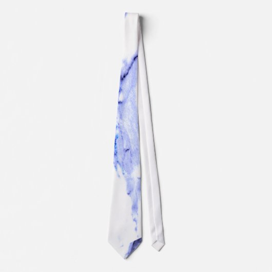 Blaue und weiße Marmorplatte Krawatte (Vorderseite)