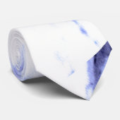 Blaue und weiße Marmorplatte Krawatte (Gerollt)