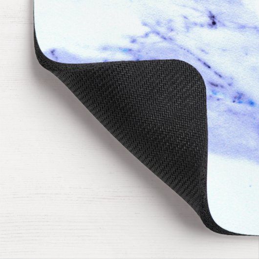 Blaue und weiße Marmorplatte Mousepad (Ecke)