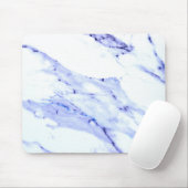 Blaue und weiße Marmorplatte Mousepad (Mit Mouse)