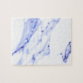 Blaue und weiße Marmorplatte Puzzle (Horizontal)