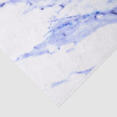 Blaue und weiße Marmorplatte Seidenpapier (Ausschnitt)