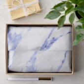 Blaue und weiße Marmorplatte Seidenpapier (Geschenk)