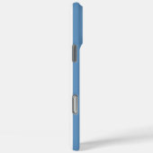 Blaue und weiße monogrammierte Streifen Case-Mate iPhone Hülle (Rückseite / Rechts)