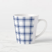 Blaue und weiße Nautikplaid Milchtasse (Rechts)