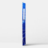 Blaue und weiße Netzwerkverbindungen Case-Mate iPhone Hülle (Rückseite / Links)