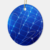 Blaue und weiße Netzwerkverbindungen Keramik Ornament (Links)