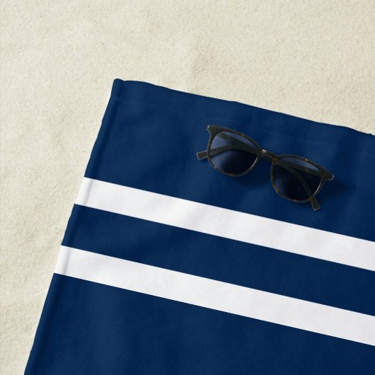 Blaue und weiße Neuvermächtnisgeschenke für Ruderh Strandtuch (Beispiel)